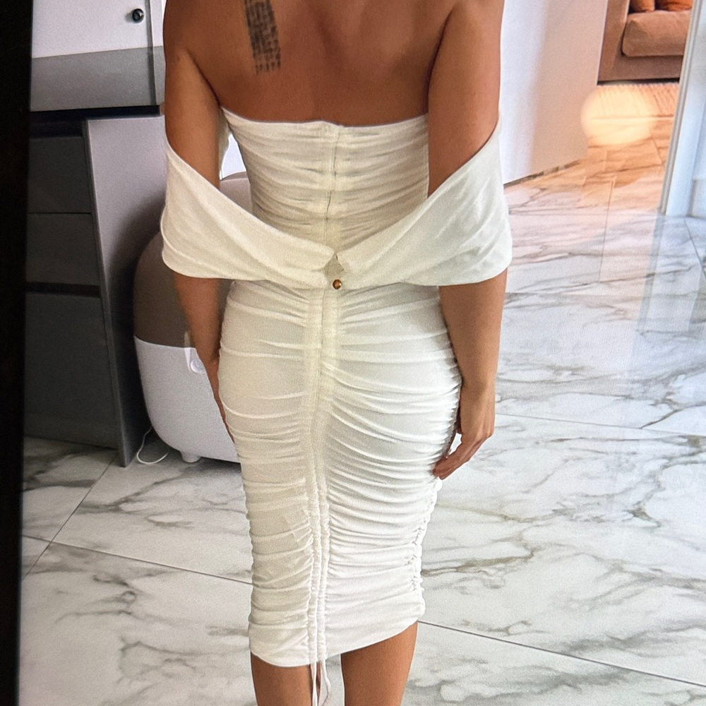 Club L London Strapless White Dress
